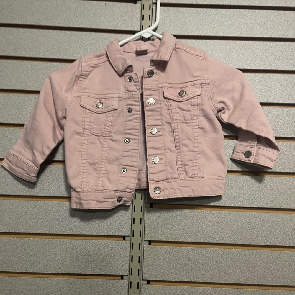 HM Toddler Girls Pink‎ Denim Trucker Jacket Size 18-24 Months 2T 92cm